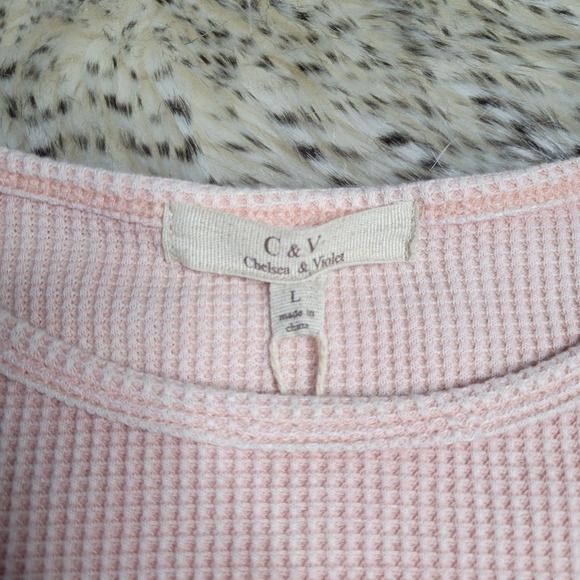 Chelsea and Violet long sleeve pink top size large - Picture 3 of 4